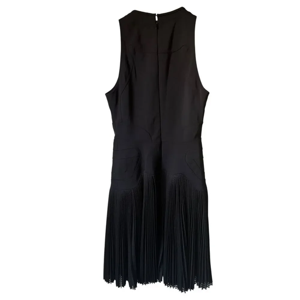 Alexander Wang Black Pleated Mesh Tennis  Dress Size 0